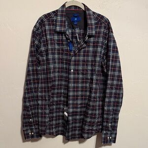 Egara Multicolor Plaid Button-Down Shirt